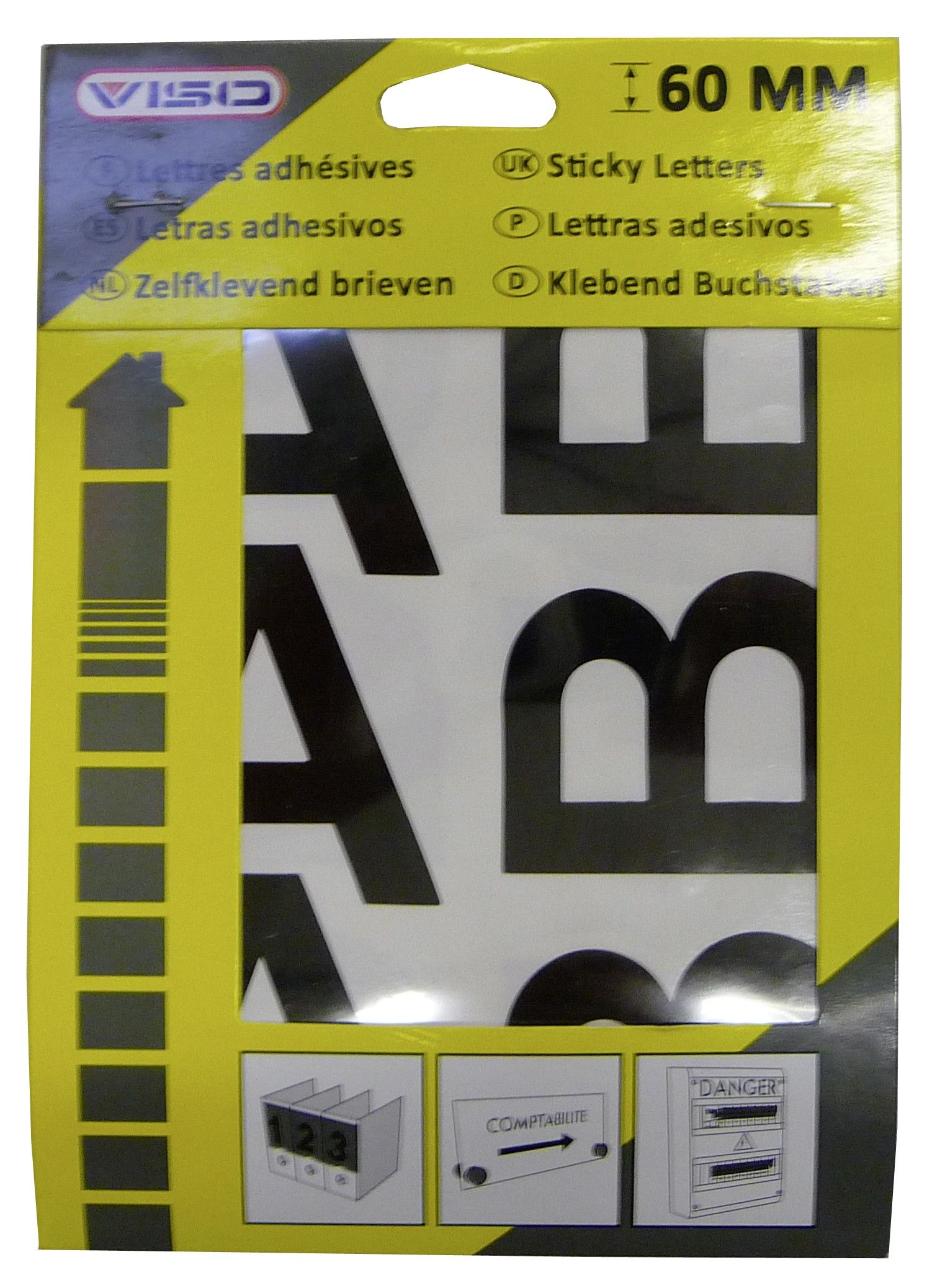 Pochette lettres autocollants