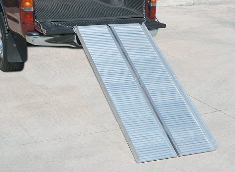 Rampe PMR pliante en aluminium 1.83 m - 300 kg