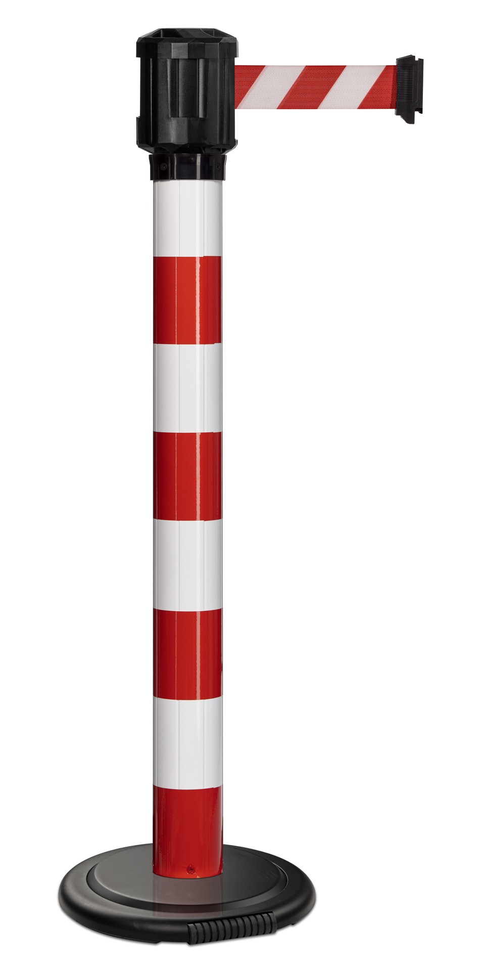 Poteau de guidage extérieur à sangle premium base lestée