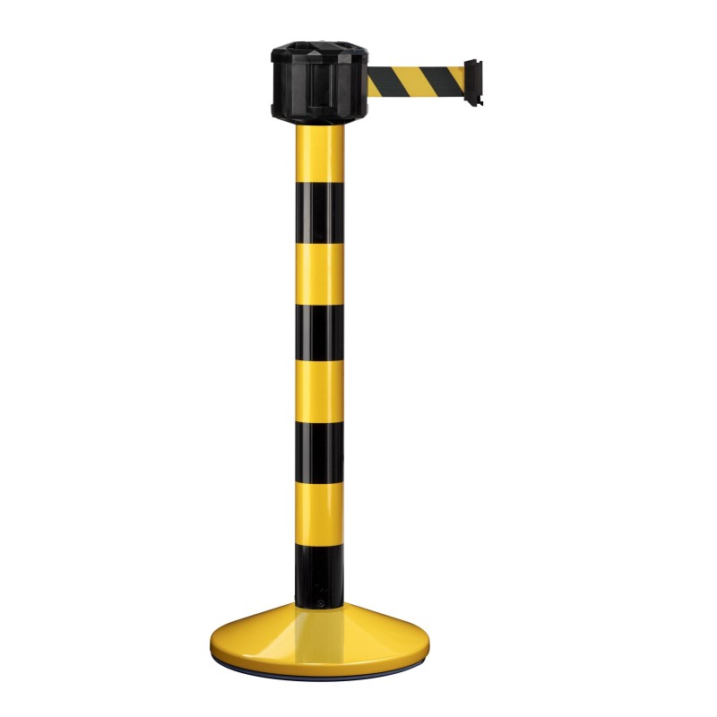 Poteau de guidage extérieur à sangle premium base lestée