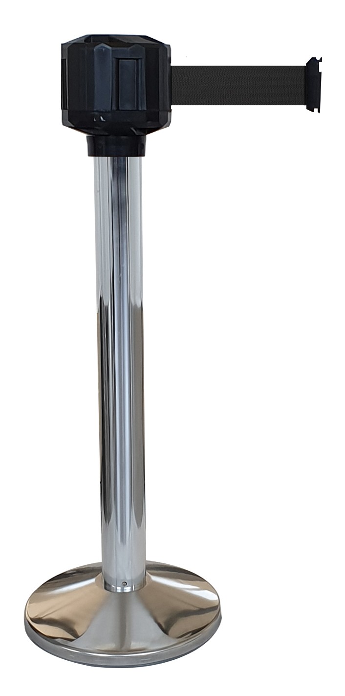 Poteau de guidage extérieur à sangle premium base lestée