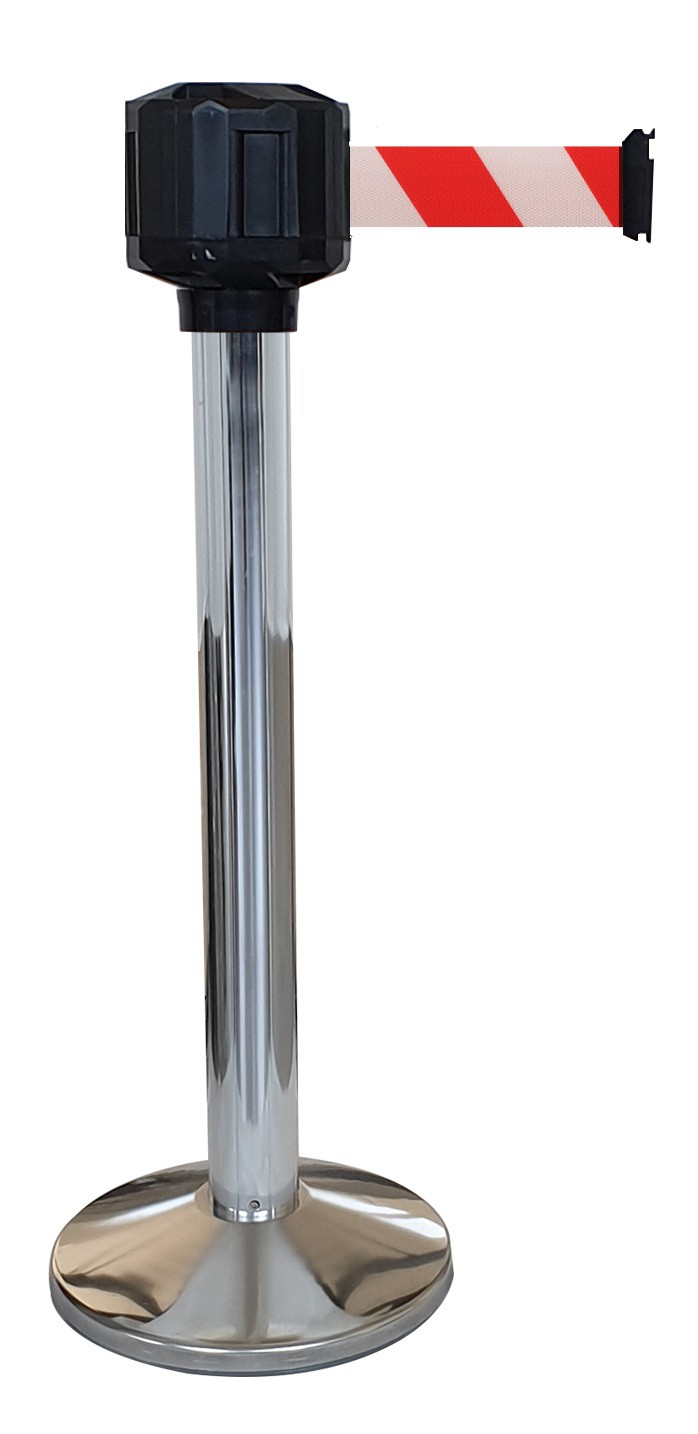Poteau de guidage extérieur à sangle premium base lestée