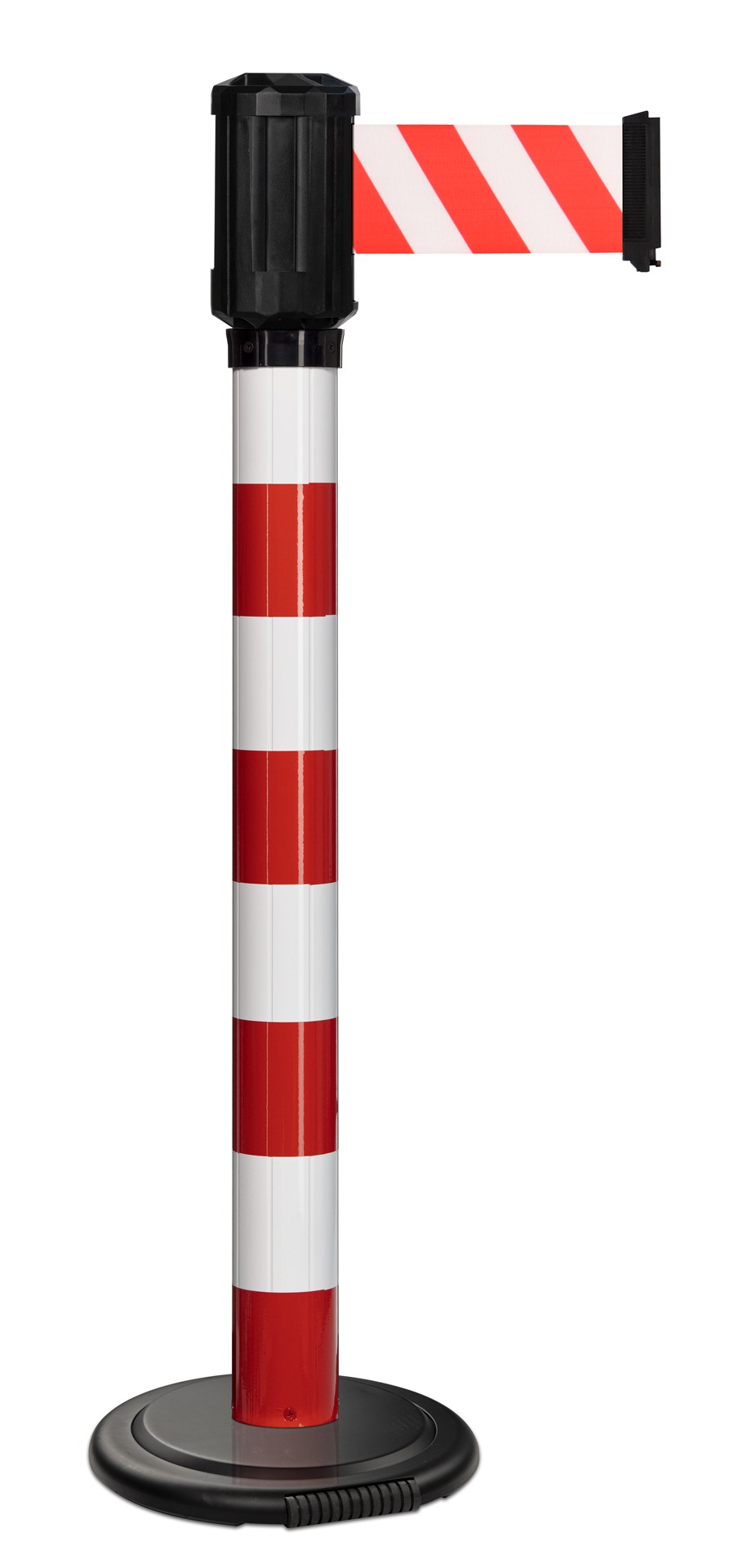 Poteau de guidage extérieur à sangle premium base lestée