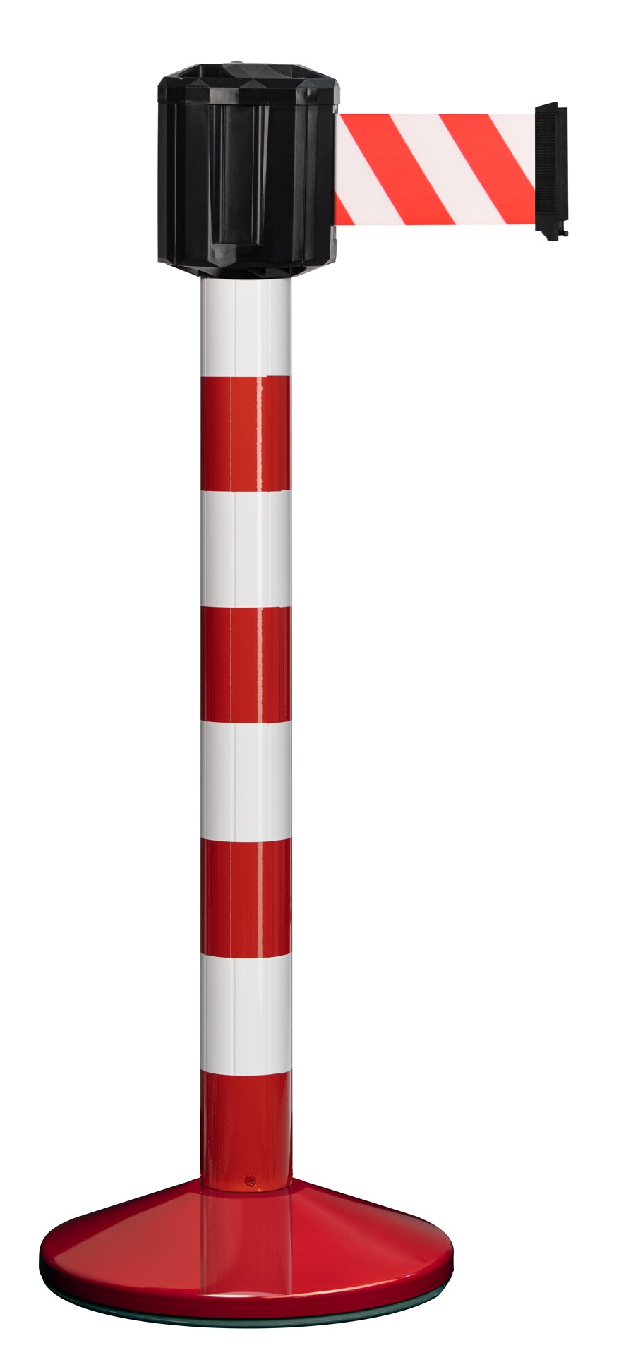 Poteau de guidage extérieur à sangle premium base lestée