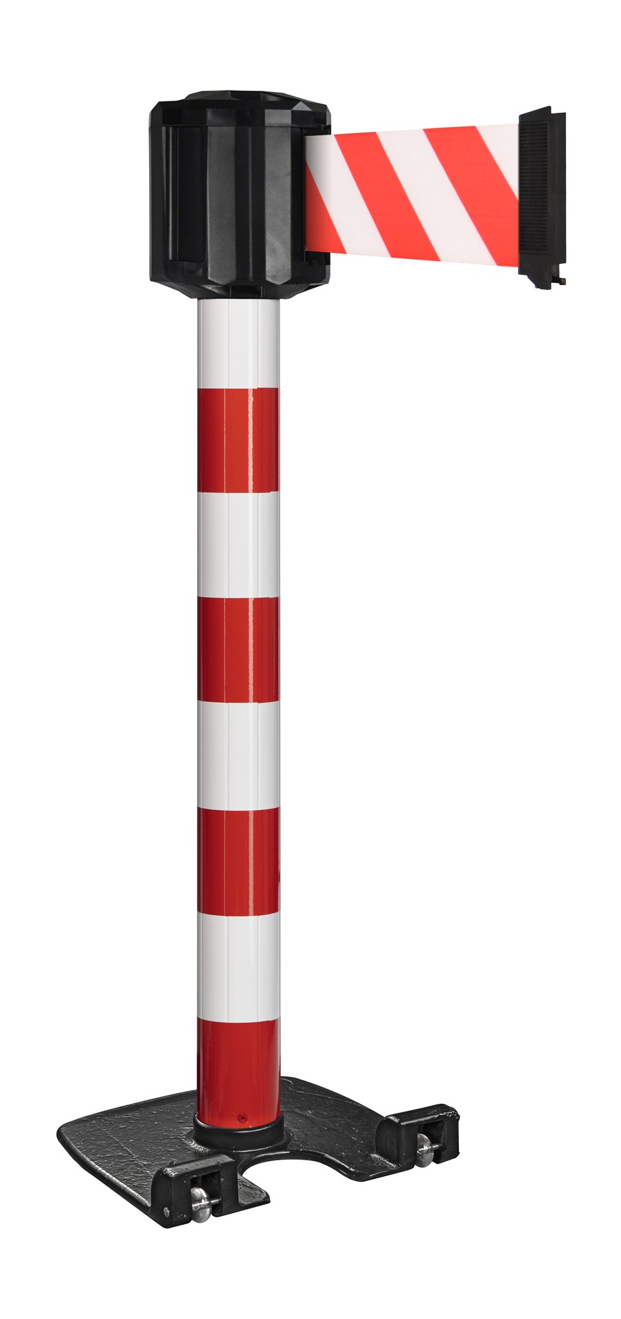 Poteau de guidage extérieur à sangle premium base lestée