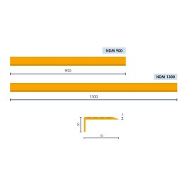 Non-slip aluminum stair nosing 