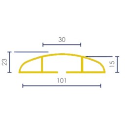 Flexible indoor cable protector in roll
