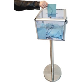 Ballot box on a post for 500 to 1000 ballots - Viso