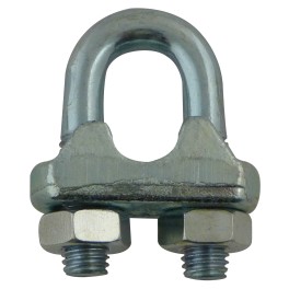 Zinc-plated forged steel wire rope clip - Viso