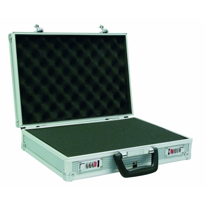 Aluminum protective case with telescopic handle