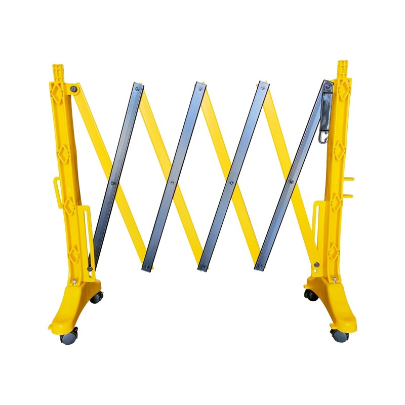 Barrière extensible plastique avec roulettes 2 m