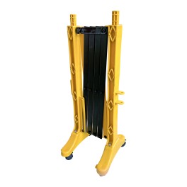 Barrière extensible plastique avec roulettes 2 m