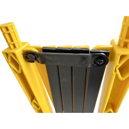 Barrière extensible plastique avec roulettes 2 m