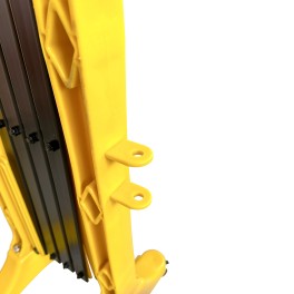 Barrière extensible plastique avec roulettes 2 m