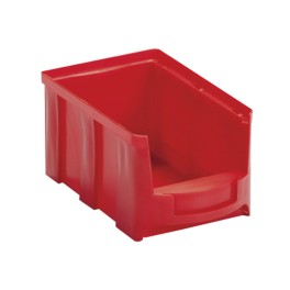 Stackable storage bin with large opening, available in sizes from 1L to 28L