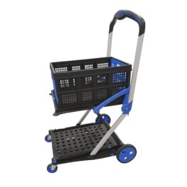 Folding trolley with 2...