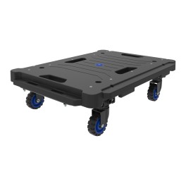 Rolling platform with folding wheels