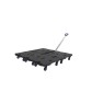 Rolling platform with telescopic handle