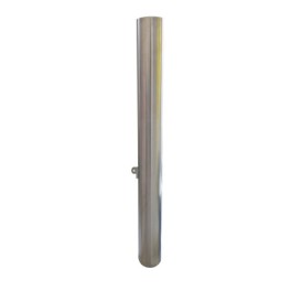 Stainless steel safety bollard to embed