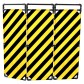 PVC intervention barrier 1800 mm