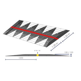 Cable pass for road crossings - 100 mm