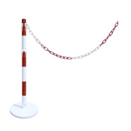 Kit poteau de balisage avec chaine 2 m