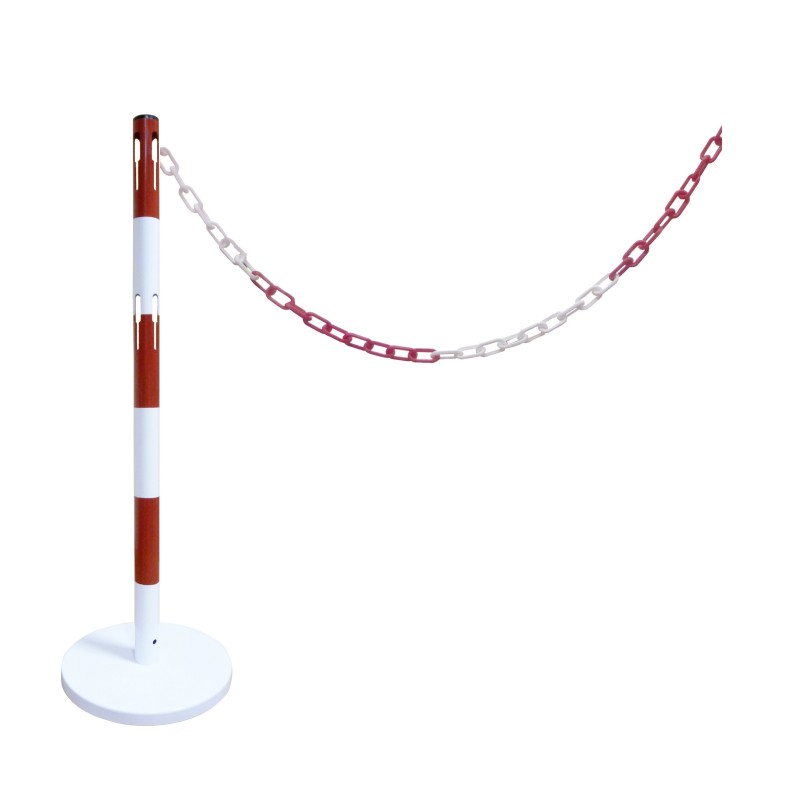 Kit poteau de balisage avec chaine 2 m