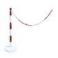 Kit poteau de balisage avec chaine 2 m
