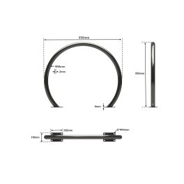 Stainless steel round bike hoop