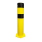 Steel safety bollard to fix