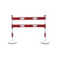 Steel bollard kit with barrier