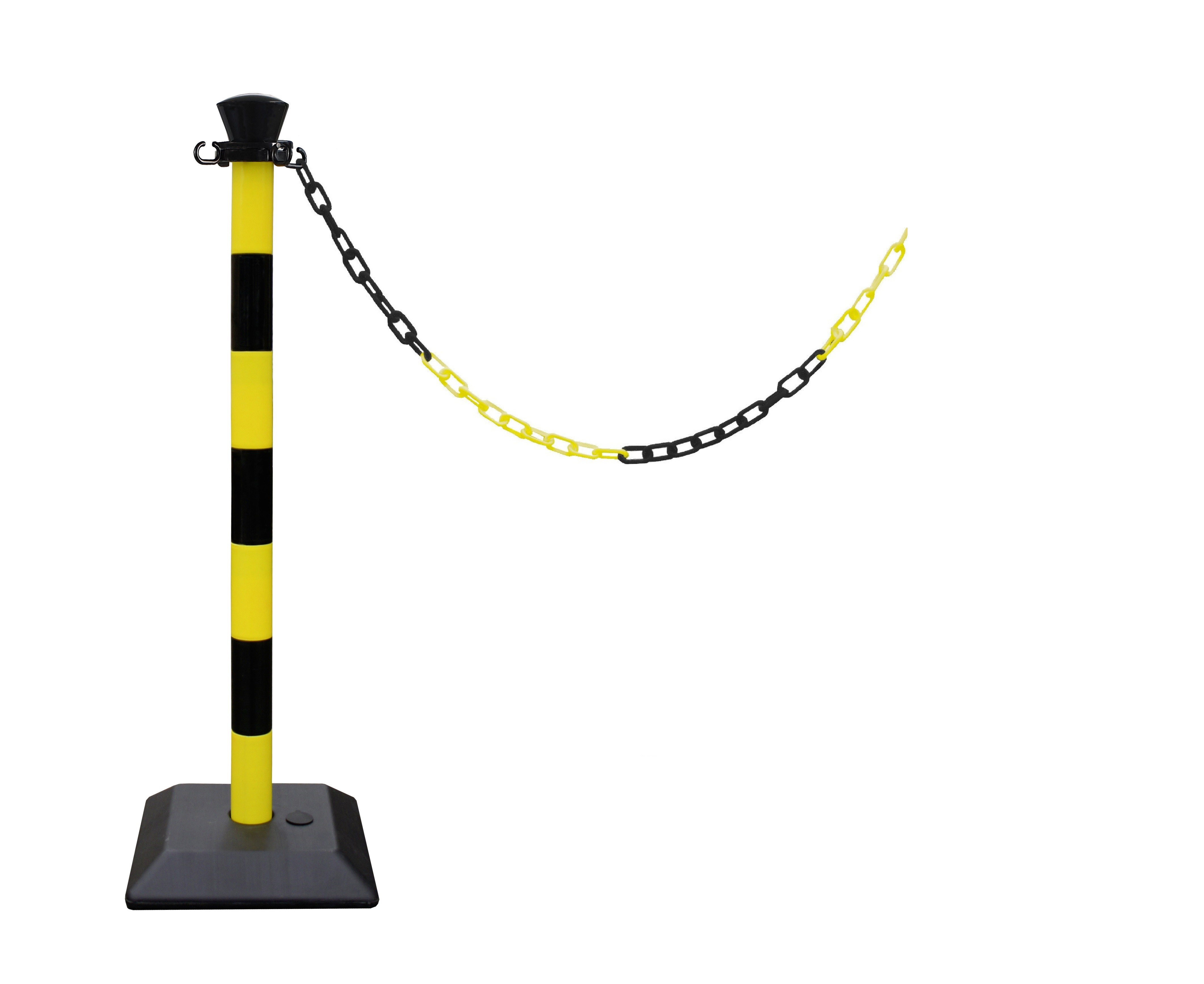 Plastic bollard with chain - Monobloc