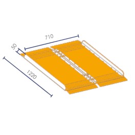 Foldable alumiunium PMR ramp 1.2m - 300 kg