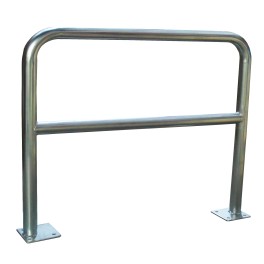 Steel safety barrier to be fixed with a diameter of 40 mm or 60 mm