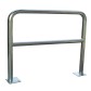 Steel safety barrier to be fixed with a diameter of 40 mm or 60 mm