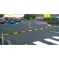 Complete black/yellow modular speed bump