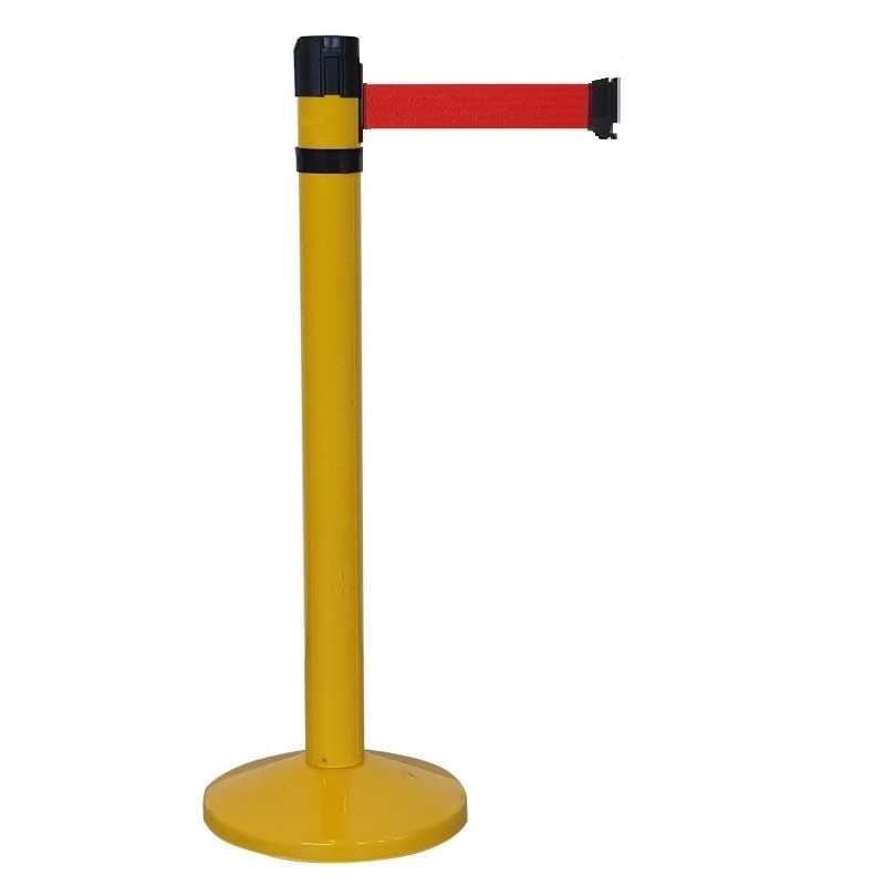 Poteau de guidage extérieur à sangle premium base lestée