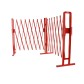 Extendable steel safety barrier