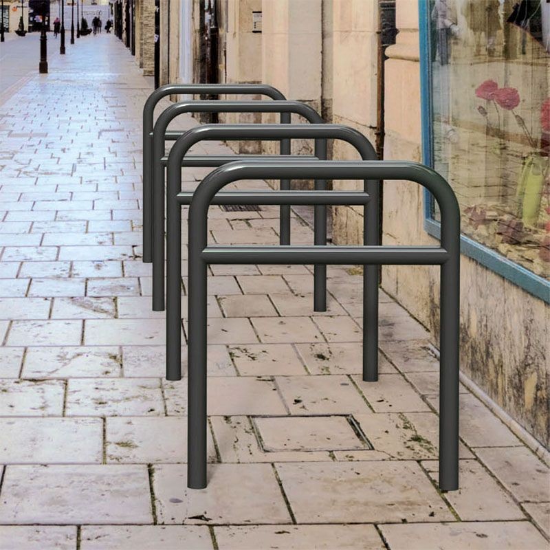 Cycle rack with hoops