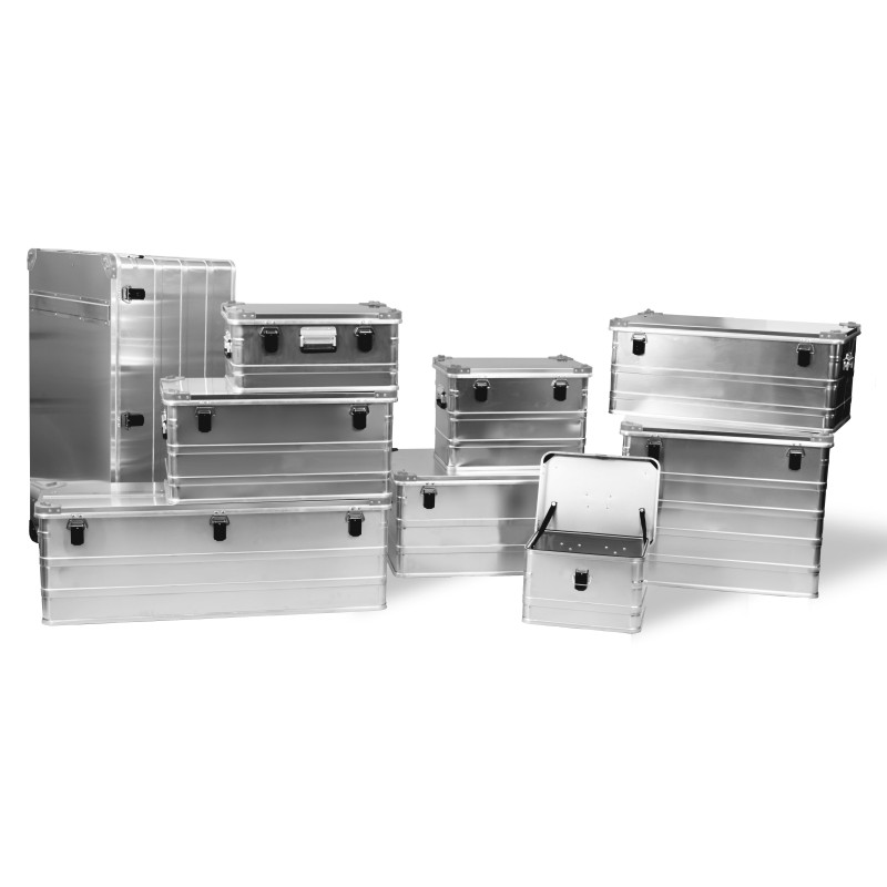 Aluminum crate with corners - 29L to 425L