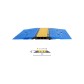 3-CHANNEL CABLE PROTECTOR (58x52 mm) WITH PRM RAMP