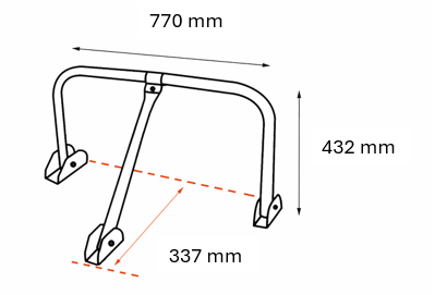 Parking hoop with key