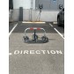 Parking bollard Ø50 mm with mounting structure
