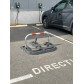 Parking bollard Ø50 mm with mounting structure