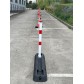 Retractable parking post with protective structure