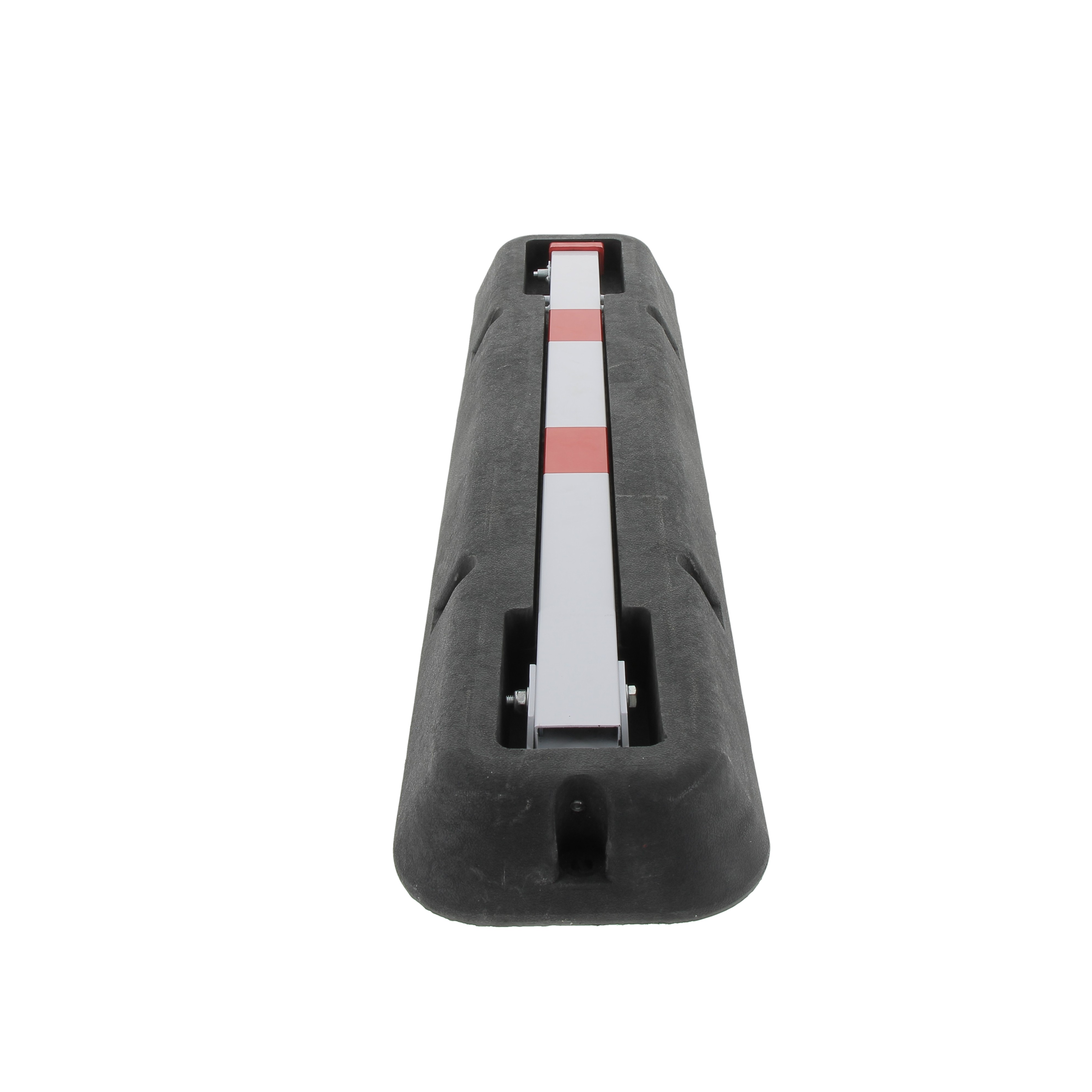Foldable parking bollard with structure