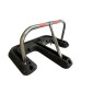 Parking bollard with padlock and protective structure