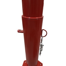 Barrière pivotante rouge