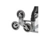 Foldable stair-climbing hand truck