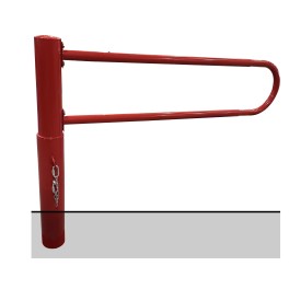 Barrière pivotante rouge